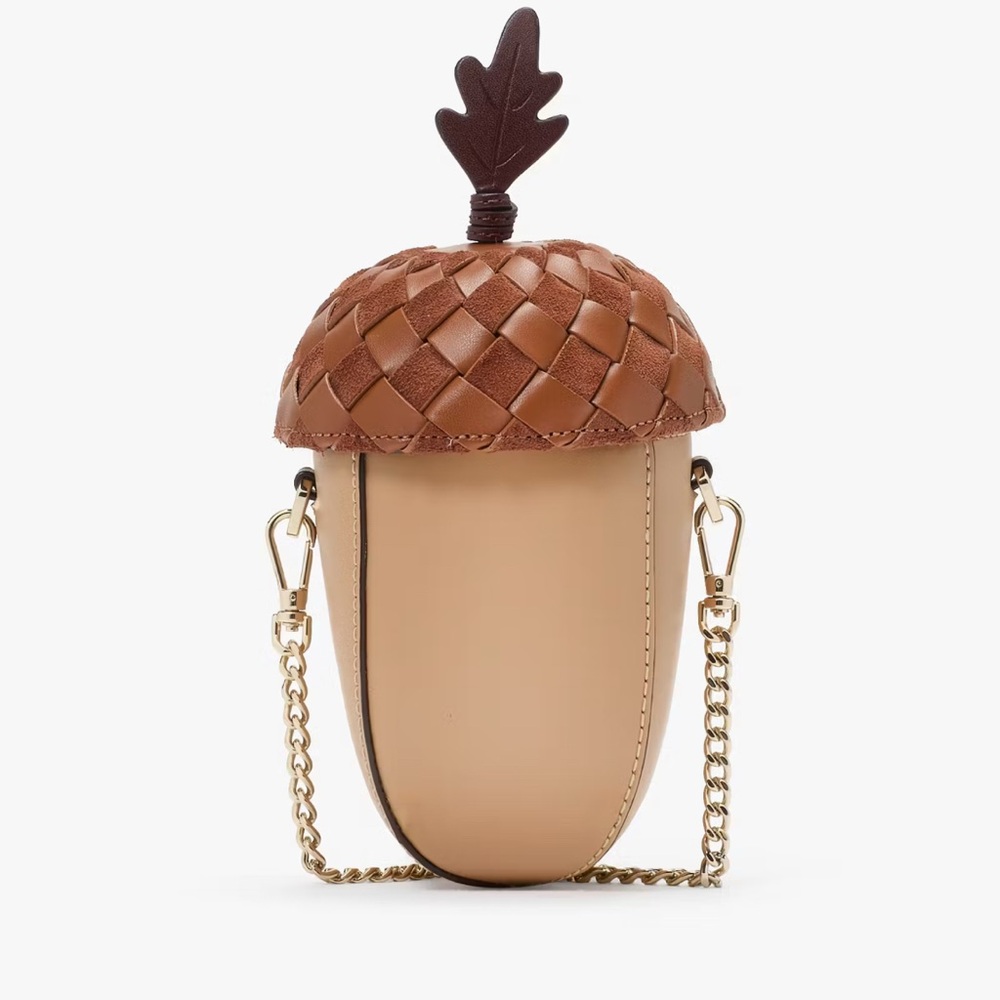 Kate Spade  NWT Acorn Shaped Crossbody Bag with Chain